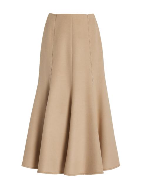 Amy Skirt in Camel Winter Silk