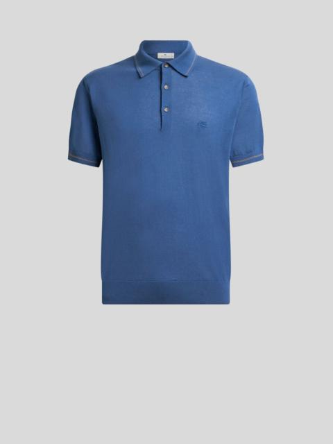 COTTON POLO SHIRT WITH PEGASO