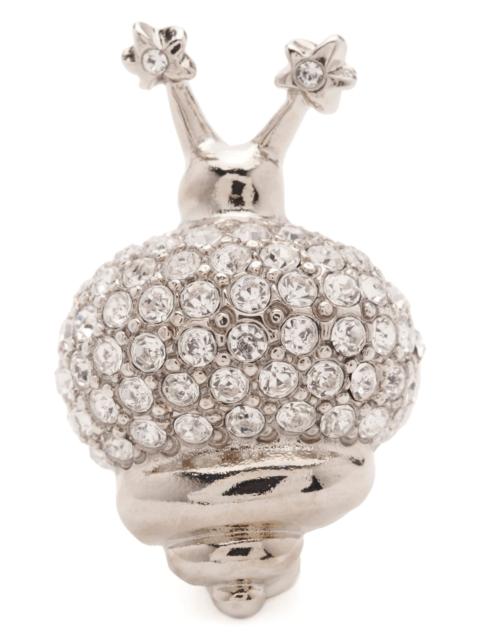 CRYSTAL CLEAR SNAIL RING