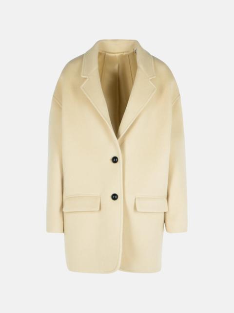 'CAMPBELLE' BEIGE VIRGIN WOOL BLEND COAT