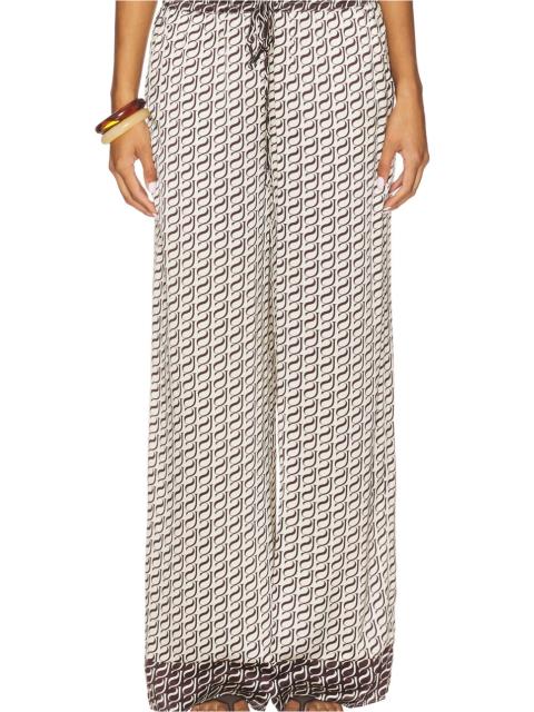 Monogram Silk Pant