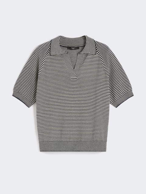 JUNIOR Cotton yarn polo shirt