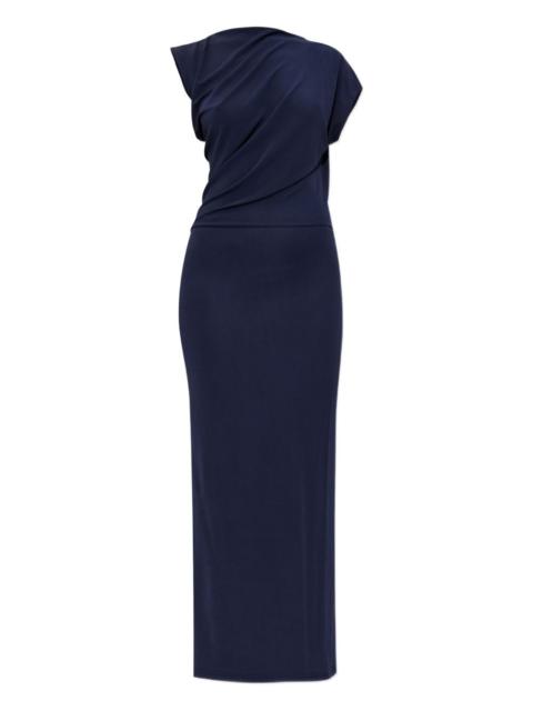 Jona draped short-sleeve maxi dress