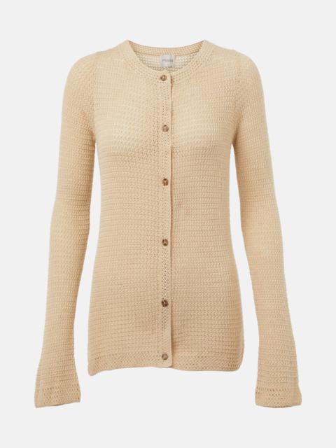 Lennon crochet cotton-blend cardigan
