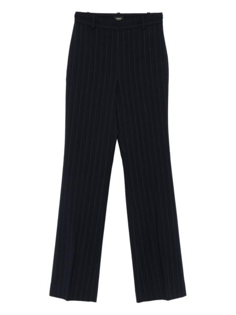 pinstripe-pattern trousers