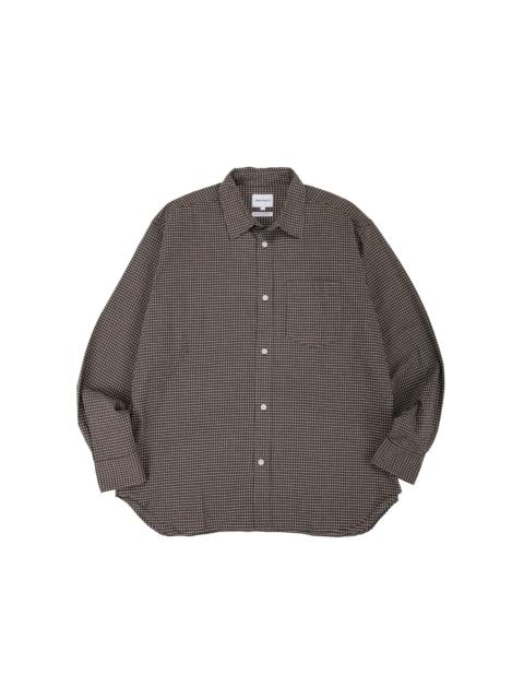 Espevik Check Oversized Shirt Taupe