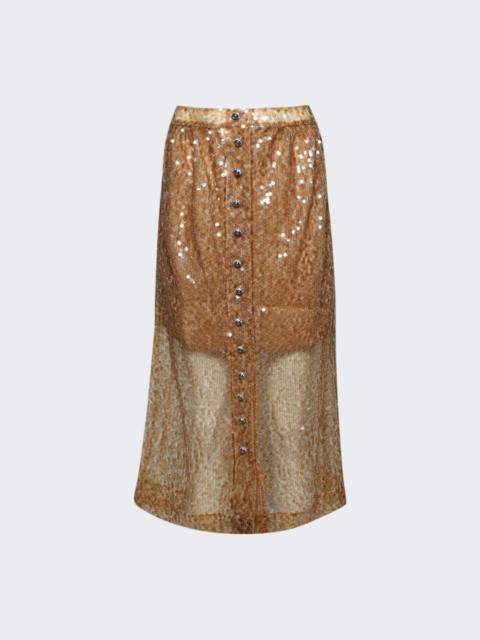 Sequined Midi Skirt Amber