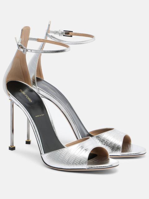 Spire metallic leather sandals