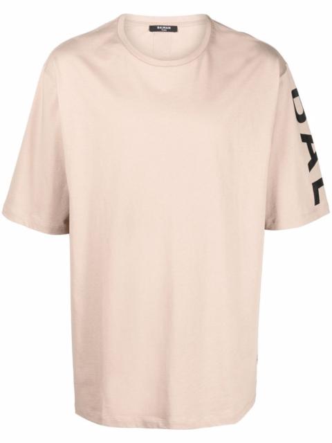 logo-print sleeve T-shirt
