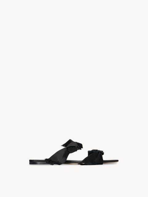 Vika Knot Sandal in Satin