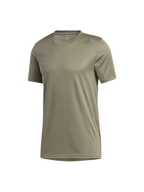 adidas Soccer/Football Training Sports Round Neck Short Sleeve Green FM2101