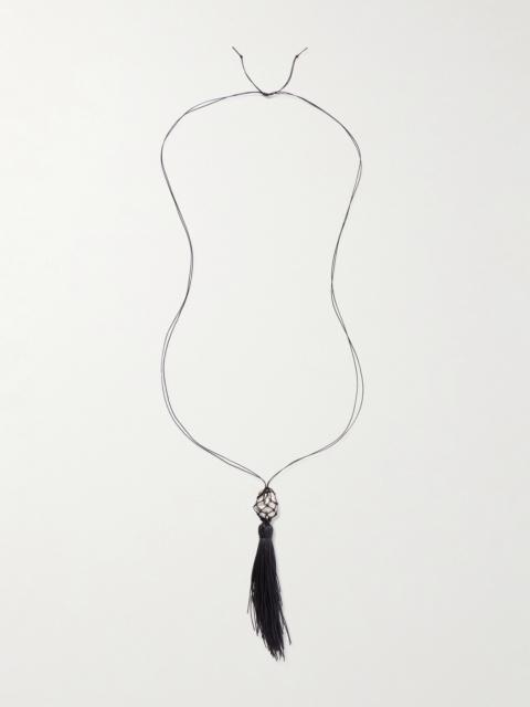 Melody Cord And Silver Necklace