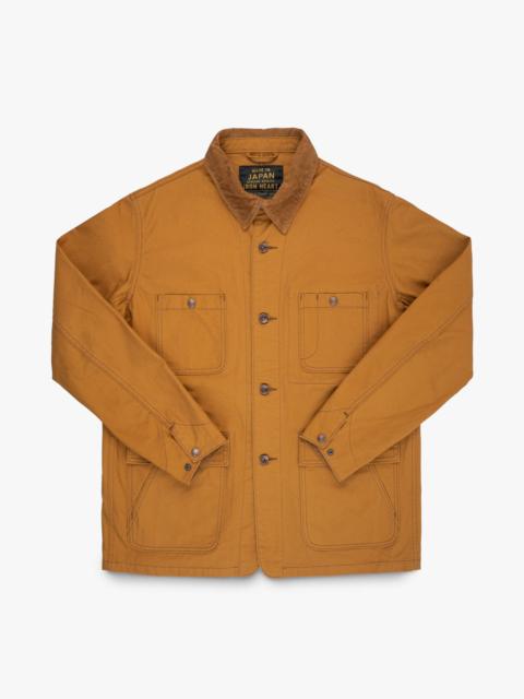 10OZ KURASHIKIZOME® ORGANIC COTTON DUCK CHORE JACKET - BROWN