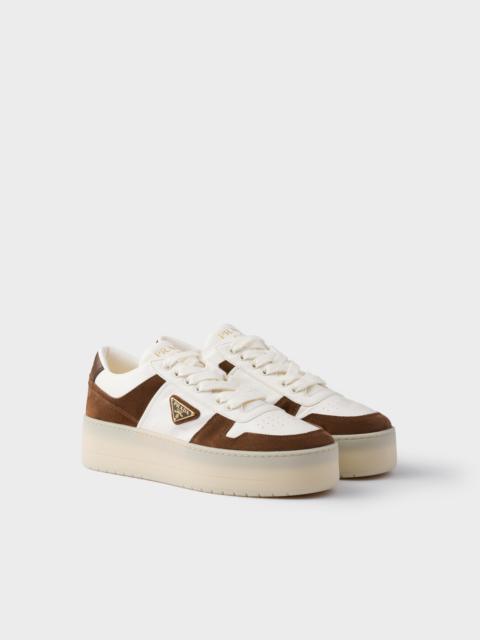 Downtown Bold nappa leather and suede sneakers