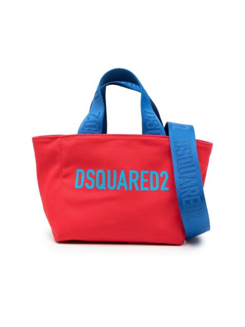 small logo print tote bag