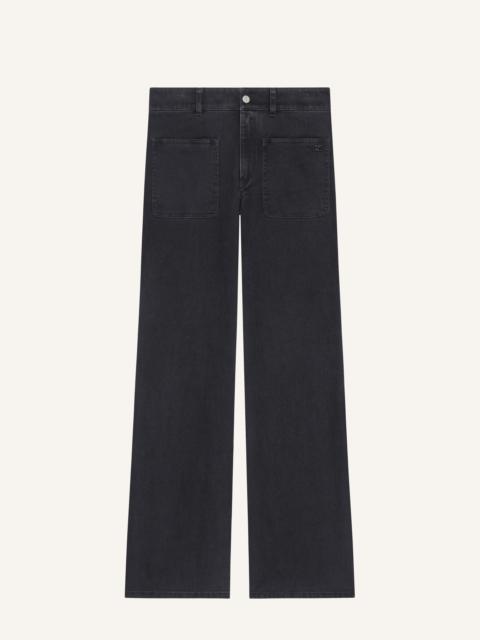 2-POCKET DENIM BAGGY PANTS