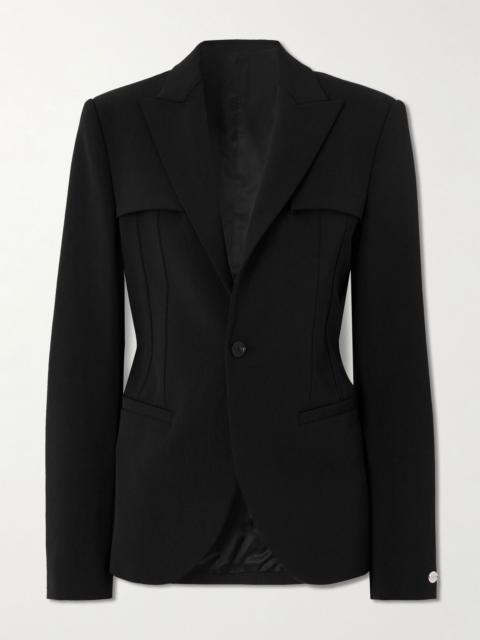 Twill blazer Black