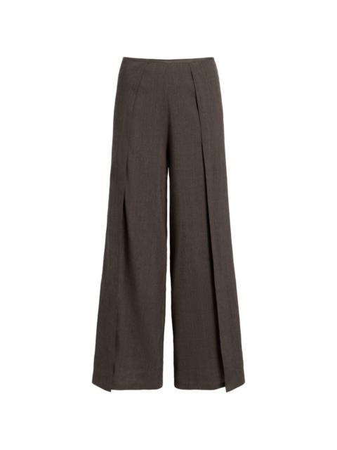 Calla pleated palazzo pants