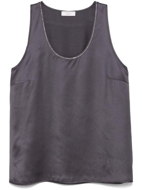 bead-detail tank top