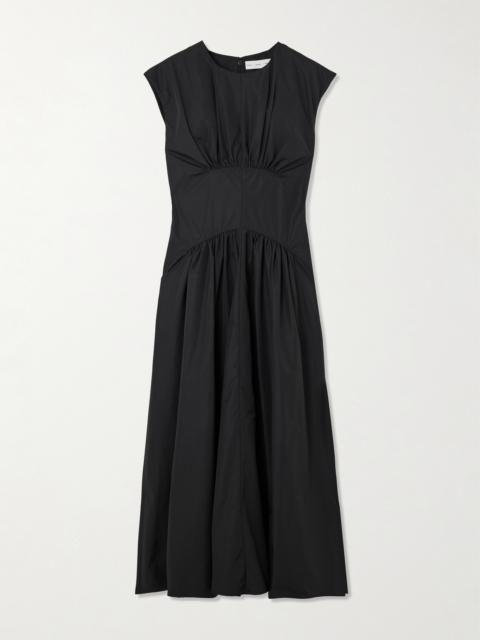 Nyssa Gathered Shell Midi Dress