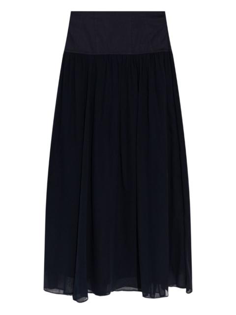 A-line midi skirt