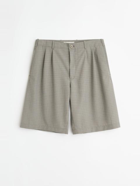 Ponte Shorts Frosted Moss Check Nexwool
