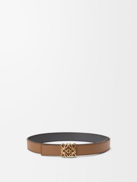 Reversible Anagram Bombé belt in smooth calfskin