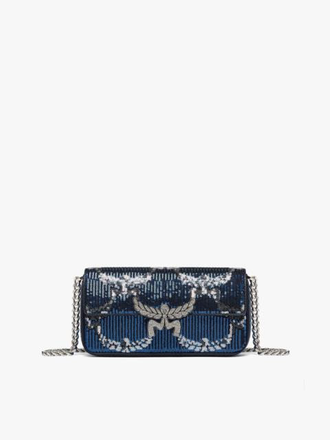 Himmel Shoulder Bag in Sequin Monogram Leather