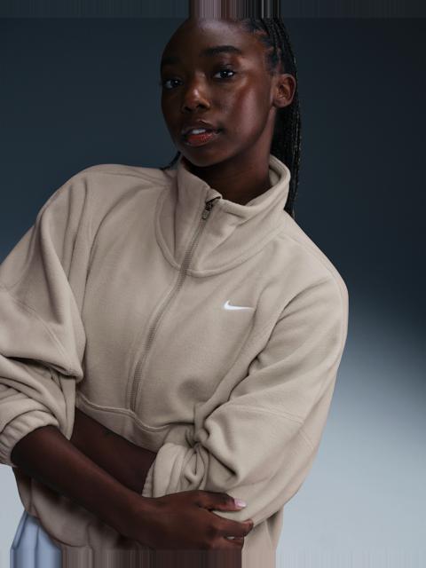 Nike One Women's Therma-FIT Oversized 1/2-Zip Fleece Top