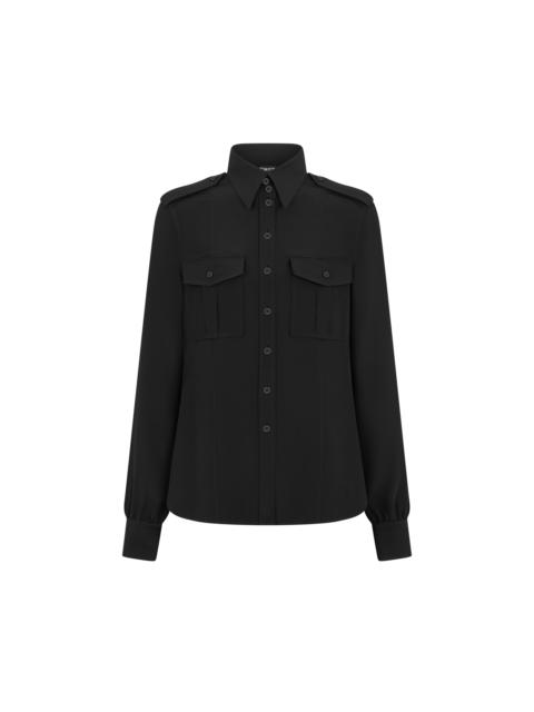 MILITARY SHIRT WITH FRONT POCKETS