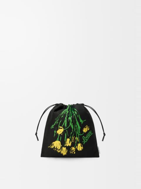 Small Drawstring pouch in denim