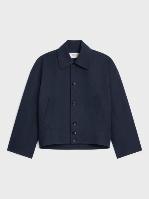 jacket IN cotton wool gabardine