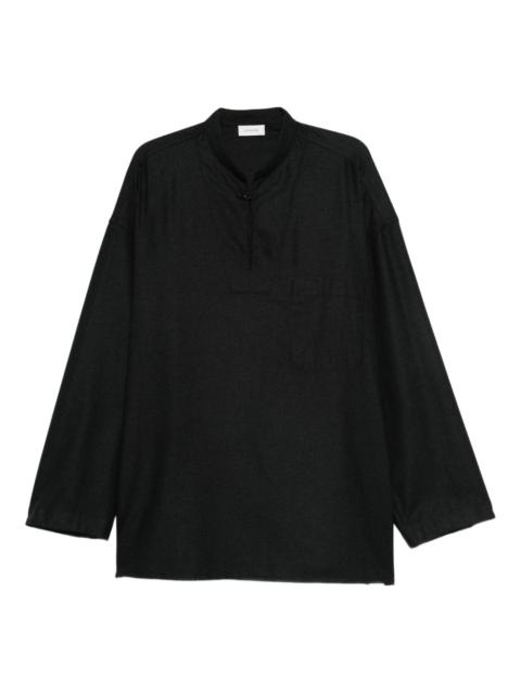 button-fastening long-sleeve shirt