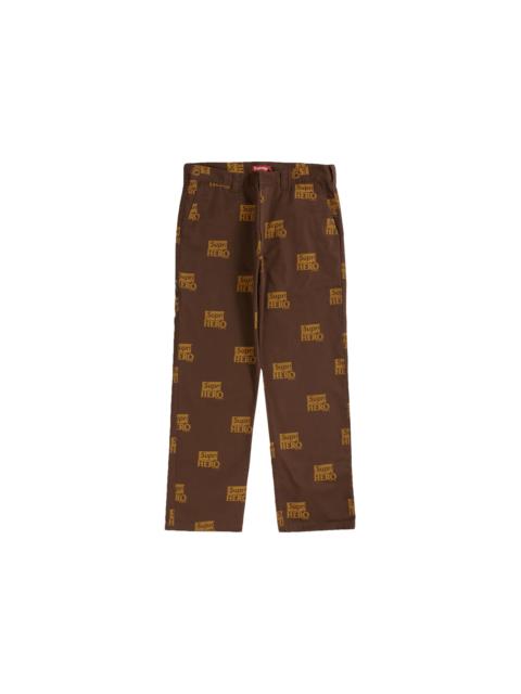 Supreme ANTIHERO Work Pant Brown