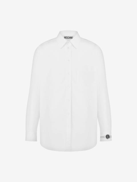 POPLIN SHIRT WRISTWATCH PRINT