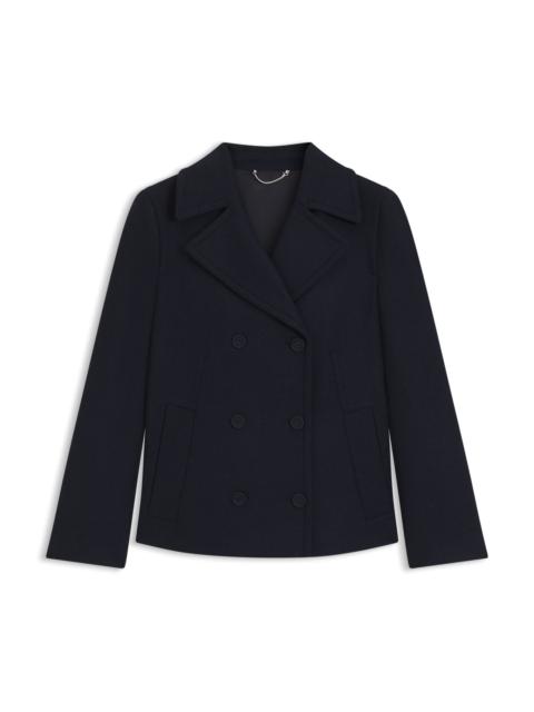 REGULAR-FIT PEA COAT IN A WOOL BLEND