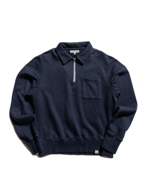 ZIPC01 Zip Collar Sweatshirt Dark Navy