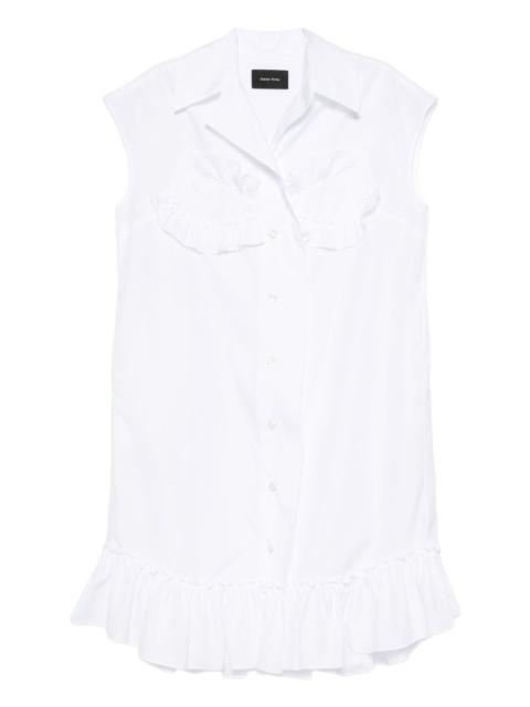 ruffled-details sleeveless blouse