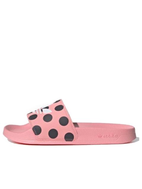 (WMNS) adidas Adilette Lite Slides 'Trefoil Logo - Polka Dot Pink' FU9149
