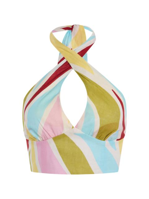 Exclusive Riviera Olivia Linen Top multi