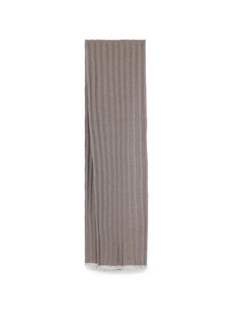 Brunello Cucinelli Ribbed-knit Cashmere Scarf