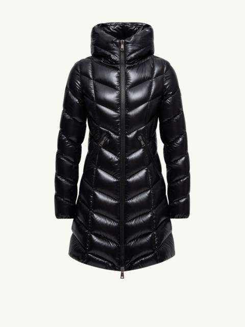 Marus Hooded Geometric-Quilted Long Down Jacket
