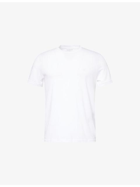 Embroidered Crewneck Cotton-Jersey T-Shirt