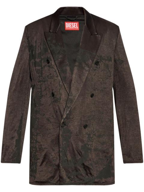 double-breasted blazer