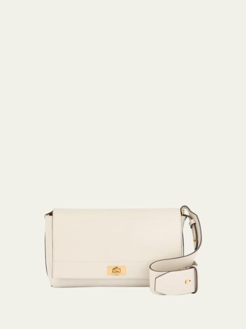 Mortimer Shiny Calfskin Crossbody Bag