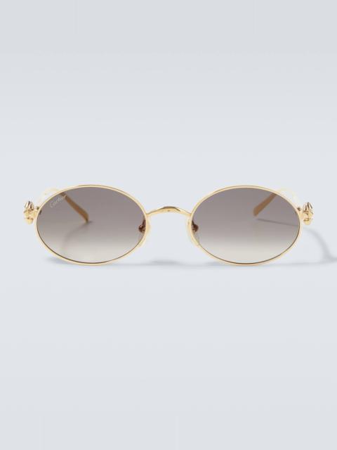 Panthère De Cartier oval sunglasses