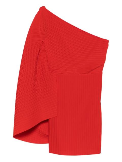 one-shoulder mini dress