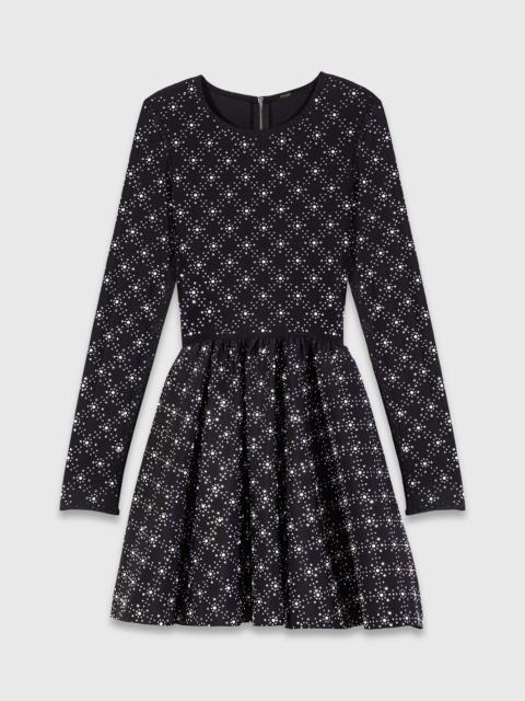 Pearl and rhinestone skater dress