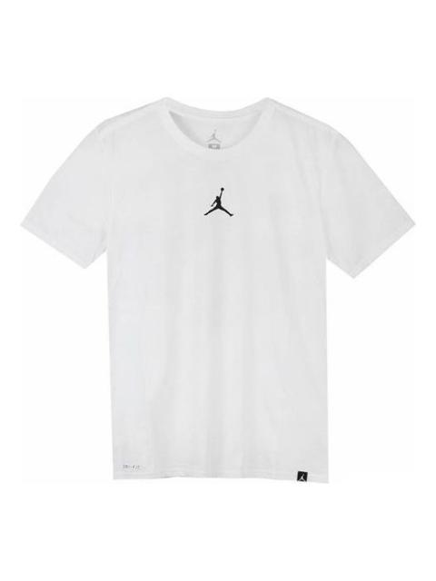 Air Jordan Iconic Quick Dry Training Sports Short Sleeve White AR7416-101