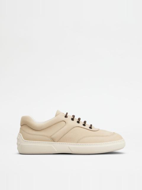SNEAKERS IN NUBUCK - BEIGE